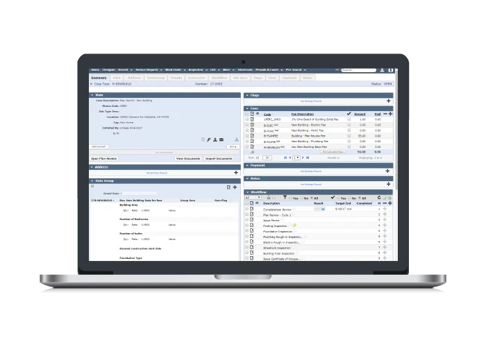 screenshot of Trimble Cityworks